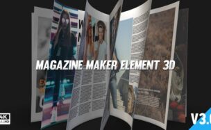 Videohive – Magazine Maker Element 3D V3