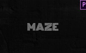 Videohive Maze – Animated Typeface for Premiere