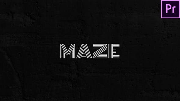Videohive Maze – Animated Typeface for Premiere