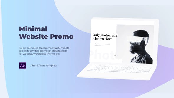 Videohive Minimal Website Promo – Laptop Mockup