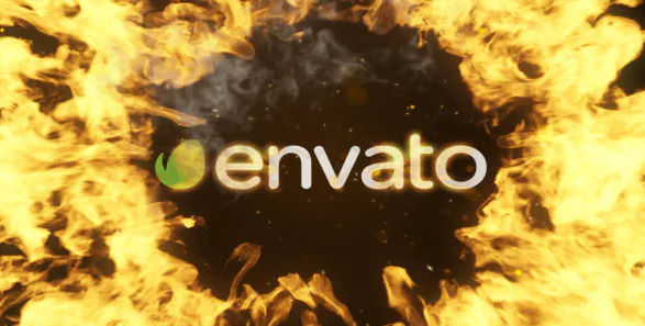 Videohive Mysterious Fire Logo Reveal