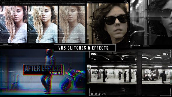 Videohive VHS Glitches Music Video