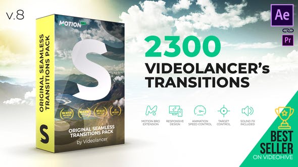 Videohive Videolancer’s Transitions | Original Seamless Transitions Pack V8