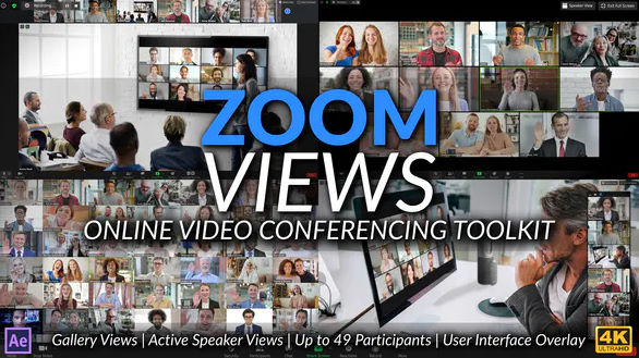 Videohive Zoom Views: Online Video Conferencing Toolkit