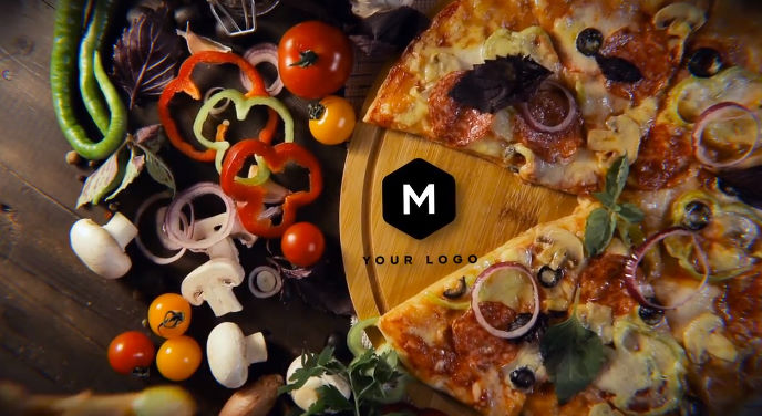 MotionArray Pizza Logo Opener
