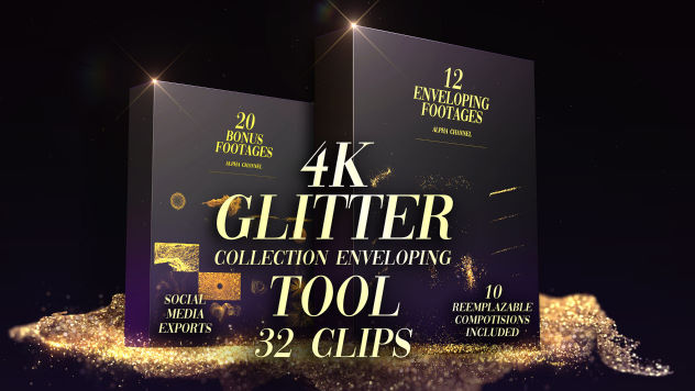 MotionArray Glitter Particles Collection Tool