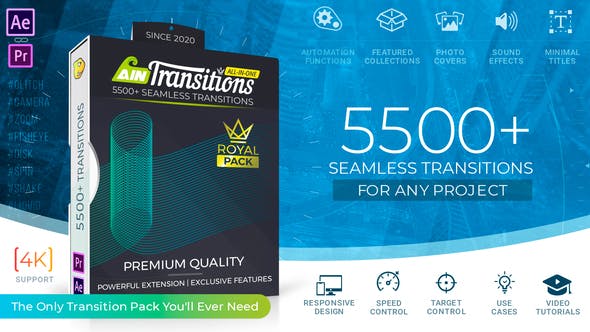 Videohive AinTransitions | Ultimate Multipurpose Transitions Pack V1.0.2