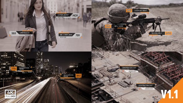 Videohive Call Outs HUD Digital