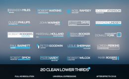 Videohive Clean Lower Thirds