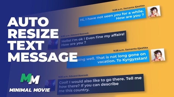 Videohive Clean Text Message Kit/ Autoresize
