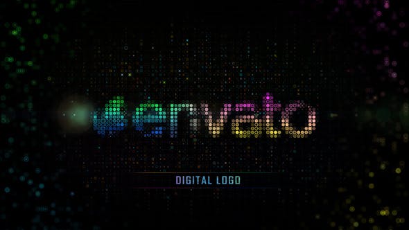 Videohive Color Digital Grid Logo