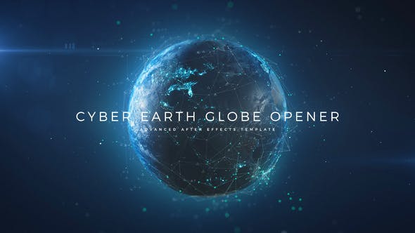 Videohive Cyber Earth Globe Opener