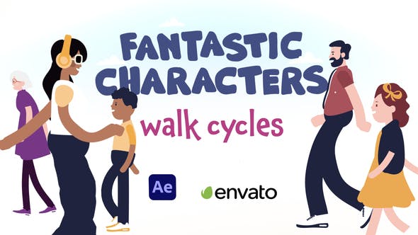 Videohive Fantastic Characters – Walk Cycles