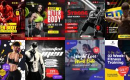 Videohive Fitness Promo Instagram Post