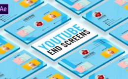 Videohive Glass Youtube End Screens