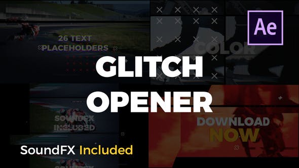 Videohive Glitch Opener | After Effects