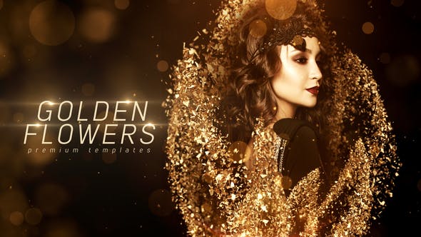 Videohive Golden Flowers