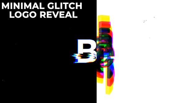 Videohive Minimal Glitch Logo Reveal