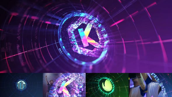 Videohive Tech Logo Transition and End V2
