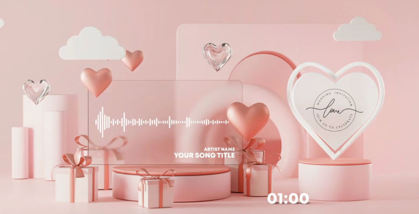 Videohive Valentine Music and Podcast Visualizer preview