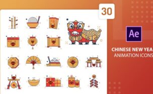Chinese New Year Animation Icons | After Effects – Videohive