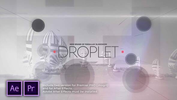 Videohive Droplet Circles Parallax Slideshow
