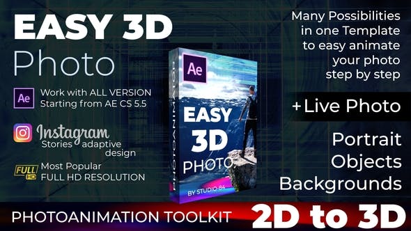 Videohive Photo animator – Easy 3D Photo