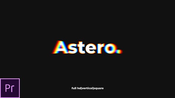 Videohive Astero Dynamic Typo Opener