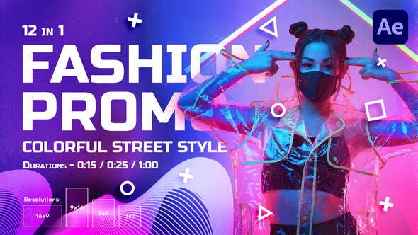 Videohive Colorful Street Style Fashion Promo