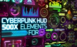 Videohive Cyberpunk HUD Elements for After Effects