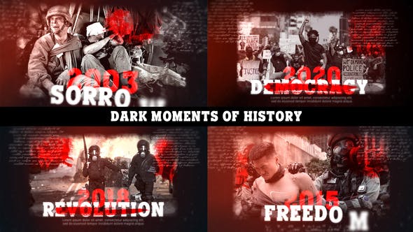 Videohive Dark Moments of History