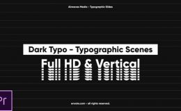 Videohive Dark Typo Typographic Scenes