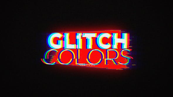 Videohive Glitch Colors Logo