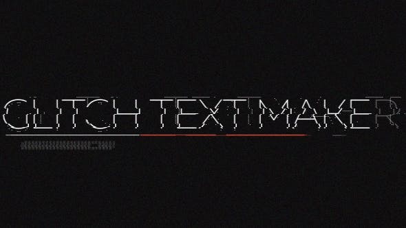 Videohive Glitch Text Maker