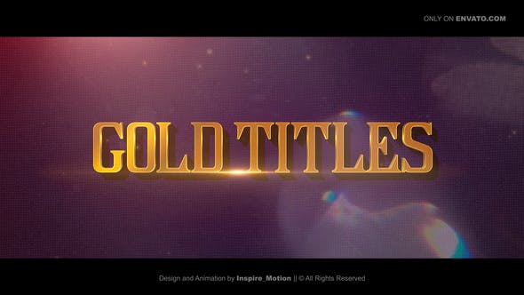 Videohive Gold Titles | Epical Trailer