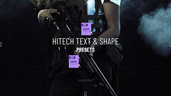 Videohive Hitech Text + Frame Presets