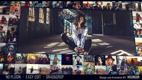 Videohive Multi Photo Wall Reveal