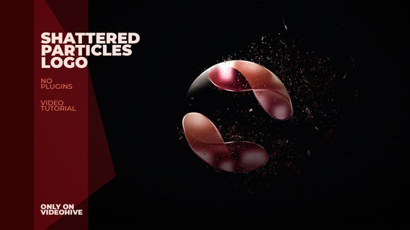 Videohive Shattered Particles Logo