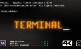 Videohive Terminal - Digital Titles