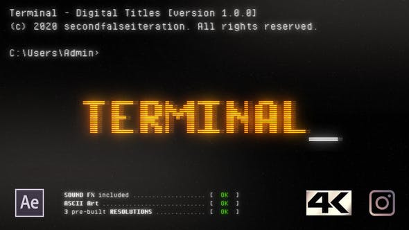Videohive Terminal – Digital Titles