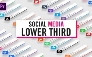 Videohive Unicolor Social Media Lower Thirds