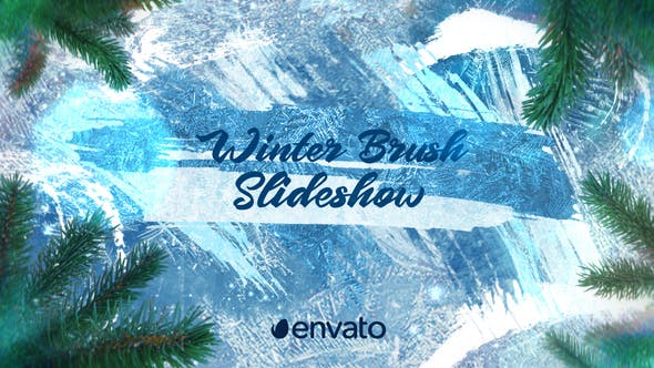 Videohive Winter Brush Slideshow
