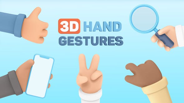 Videohive 3D Hand Gestures  Mockup Device