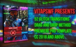 Videohive 52 Drag and Drop Glitch Transition
