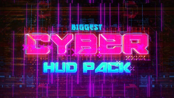 Videohive Biggest CYBER HUD Pack
