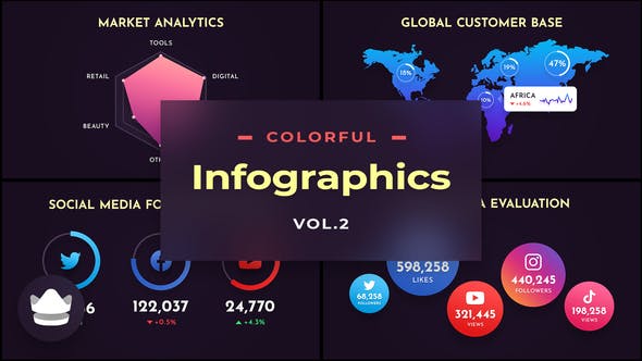 Videohive Colorful Infographics Vol.2