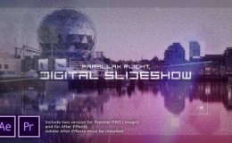 Videohive Digital Flight Parallax Slideshow