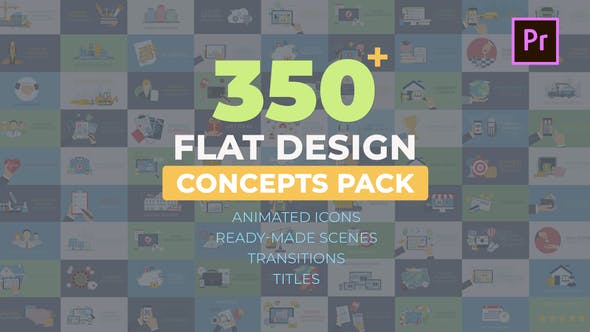 Videohive Flat Design Concepts – Premiere Pro