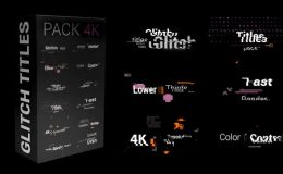 Videohive Glitch Titles Pack 4K