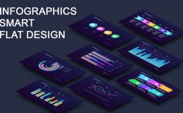 Videohive Infographics smart flat design